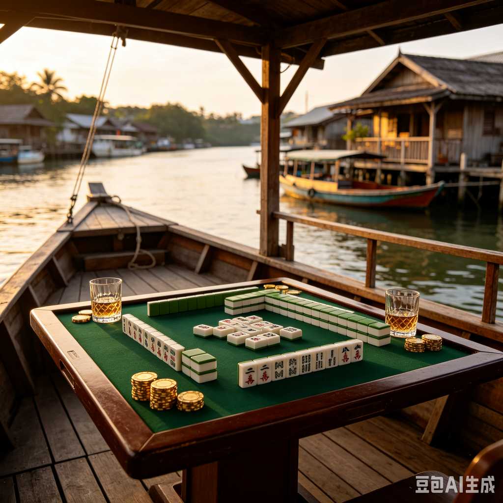deep print mahjong set