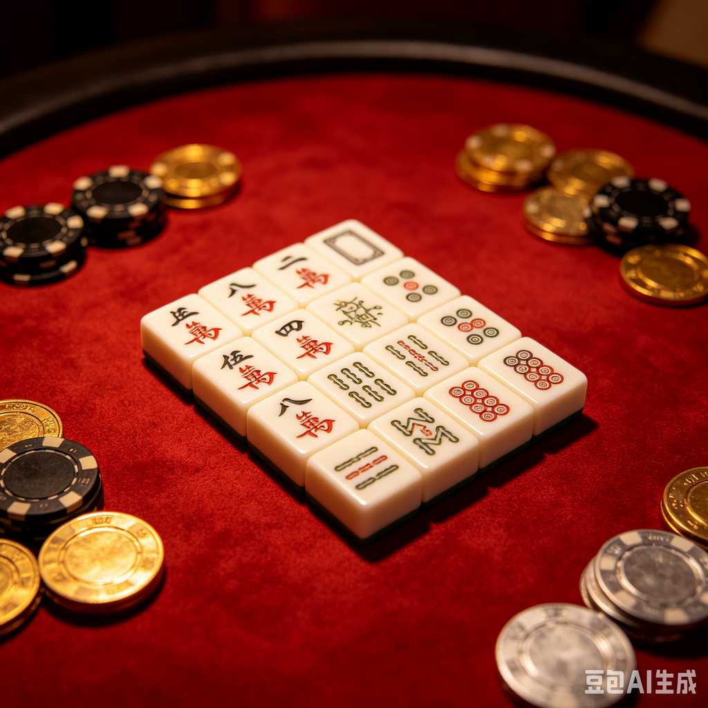 elegant text mahjong tiles